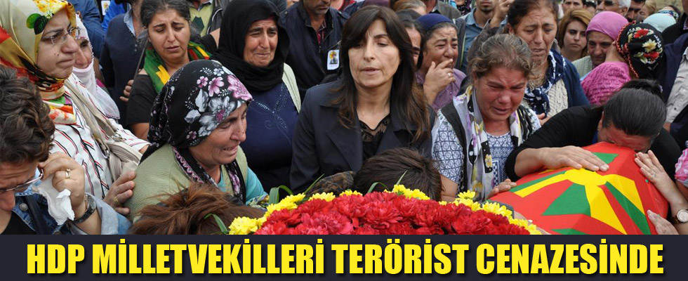 HDP Tunceli milletvekilleri terörist cenazesinde