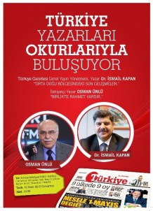 Türkiye Gazetesi Yazarları Manisalılarla Buluşacak