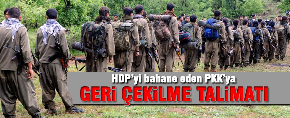 PKK'dan geri adım talimatı