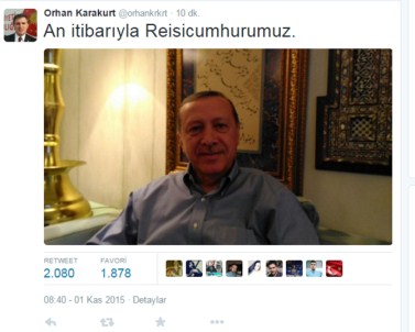 Erdoğan'dan Seçim Fotoğrafı