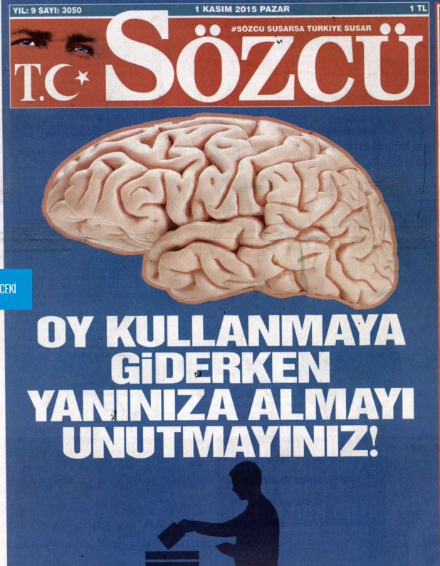 Sözcü Gazetesi'nden skandal manşet