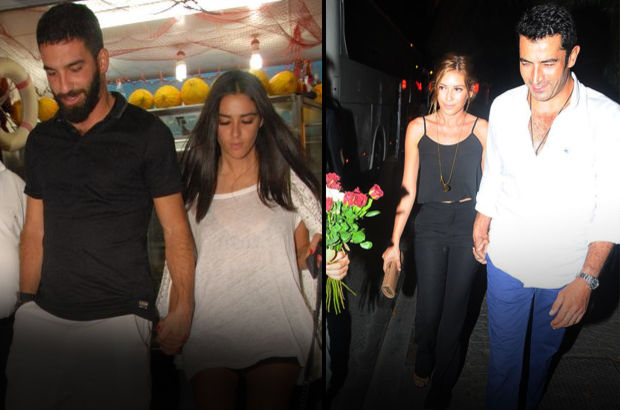 Kenan İmirzalıoğlu ile Sinem Kobal, Arda Turan aynı mekanda