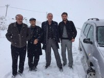 DURANKAYA - Başkan Keskin 2700 Rakımda Karlı Yolları Denetledi