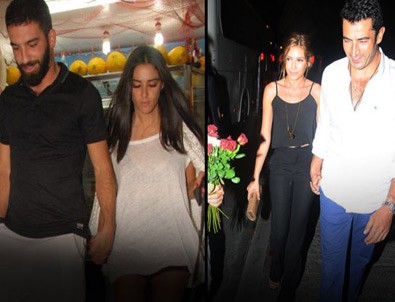 Kenan İmirzalıoğlu ile Sinem Kobal, Arda Turan aynı mekanda