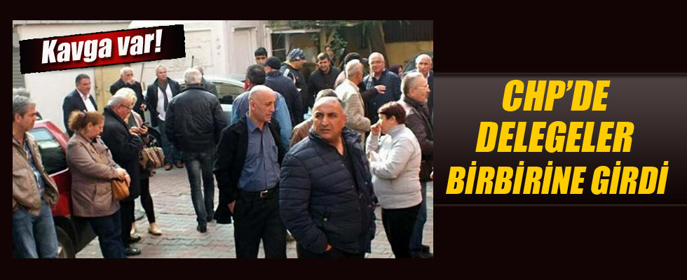 CHP'de yine yumruklar havada uçuştu