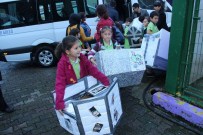 OKUL PROJESİ - Minik Öğrenciler Kedilere Barınma Evi Yaptı