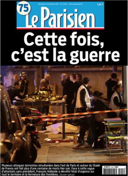 Paris'te gazetelerin manşetleri