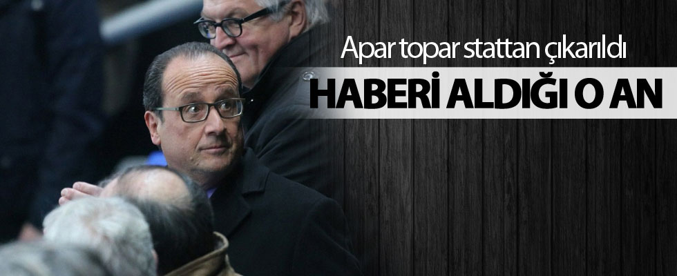 Hollande'ın saldırı haberini aldığı anlar