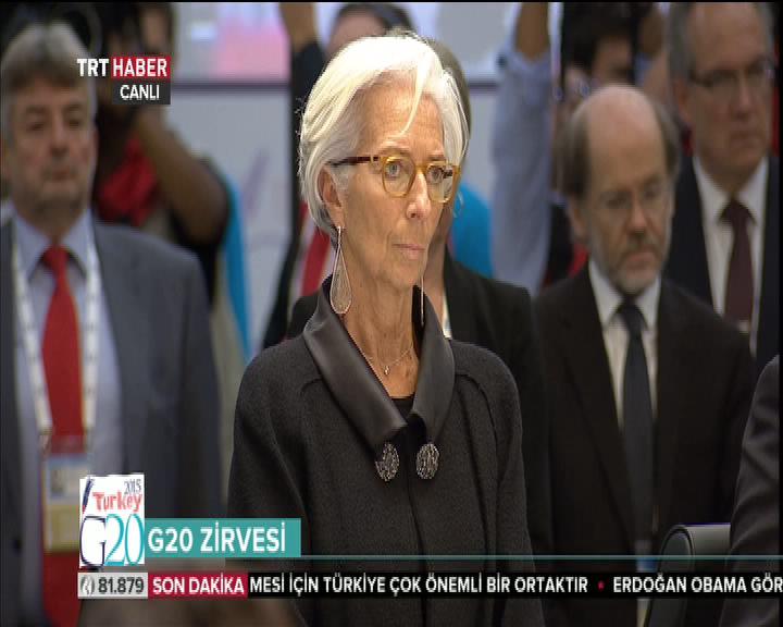 G-20'de saygı duruşu