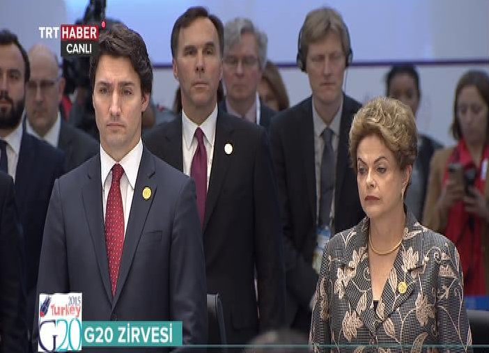 G-20'de saygı duruşu