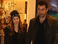 Kenan İmirzalıoğlu'ndan Sinem Kobal'a dizi ziyareti