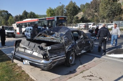 Beş Takla Atan Araçtan Sağ Çıktı