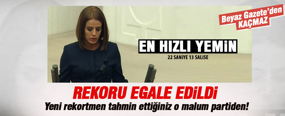 En hızlı yemin rekoru egale edildi