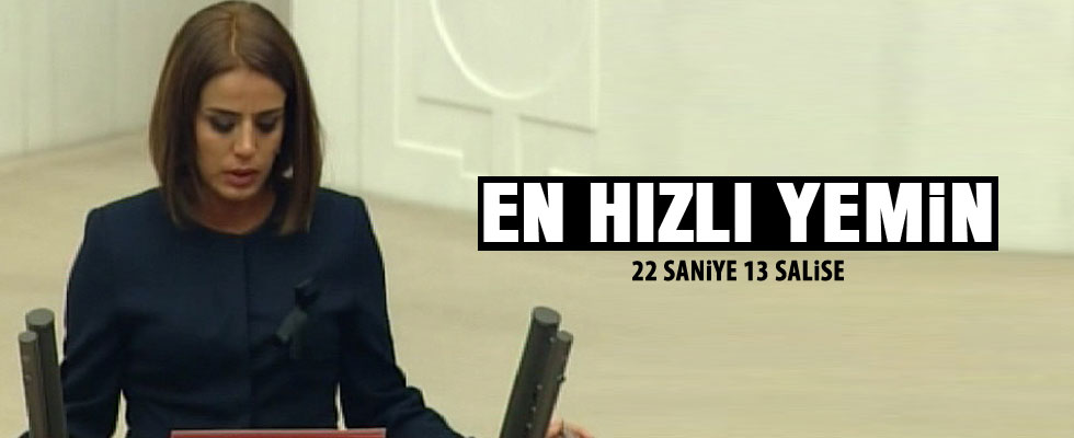 En hızlı yemin rekoru HDP'li vekilin