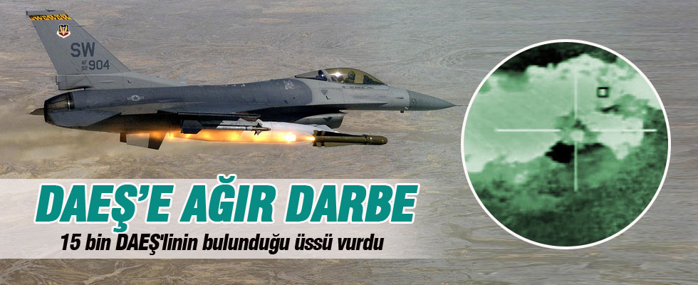 Fransa 15 bin DAEŞ'linin bulunduğu üssü vurdu