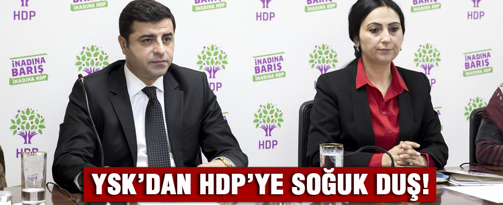 YSK'dan HDP'nin seçimin iptali başvurusuna ret