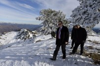 Gümüşhane Valisi Yücel Yavuz Süleymaniye Kayak Merkezinde İncelemelerde Bulundu