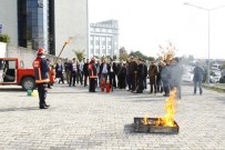 YANGIN TÜPÜ - SAÜ'de Personele Yangın Eğitimi Verildi