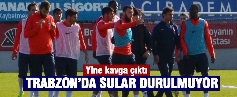 Trabzonspor'da gergin antrenman
