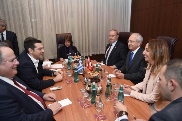 Kılıçdaroğlu, Yunanistan Başbakanı Çipras ile görüştü