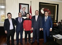 Avrupa Üçüncüsü Tekvandocudan Akgül'e Ziyaret