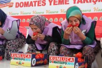 HÜSAMETTIN ÇETINKAYA - Kadınlardan En Hızlı Domates Yeme Yarışması