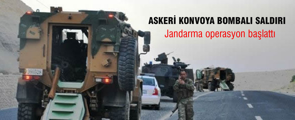 Silvan'da askeri konvoya bombalı saldırı