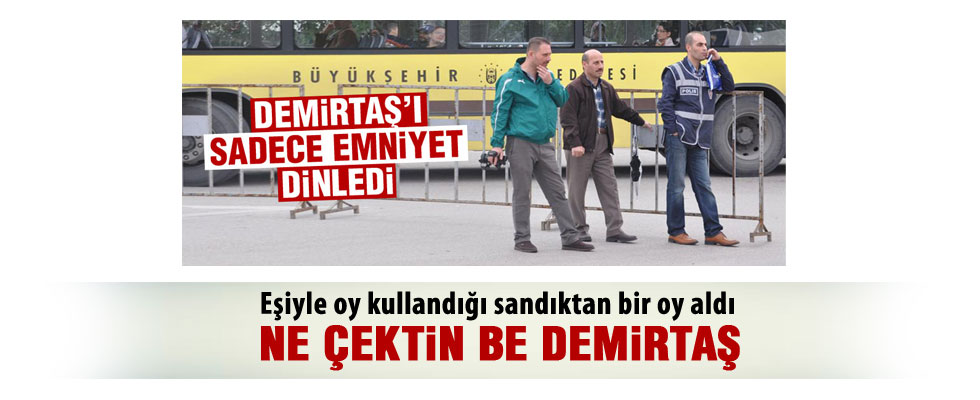 Eşiyle oy kullandığı sandıktan bir oy aldı