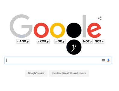 Google George Boole için doodle hazırladı