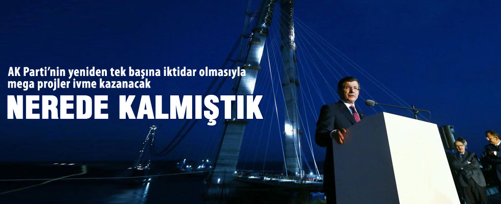 Mega projeler ivme kazanacak