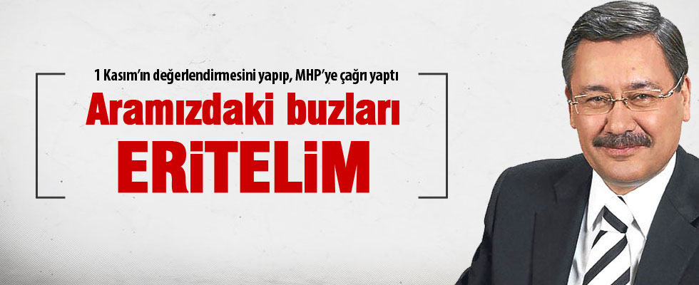 Melih Gökçek, MHP'ye açık çağrı yaptı