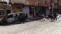 SAKARYA CADDESİ - Nusaybin'de Patlama Yaşanan Alışveriş Merkezinde İncelemeler Sürüyor