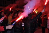 Eskişehirspor'u Konya'ya Taraftarı Uğurladı