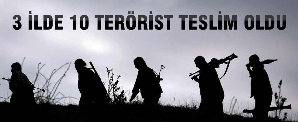 Şırnak, Hakkari Ve Şanlıurfa'da 10 terörist teslim oldu