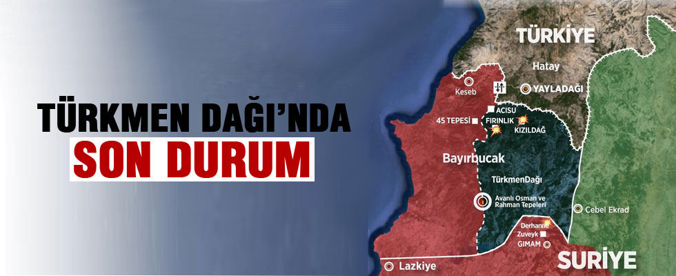Türkmen Dağı'nda çatışmalar sürüyor