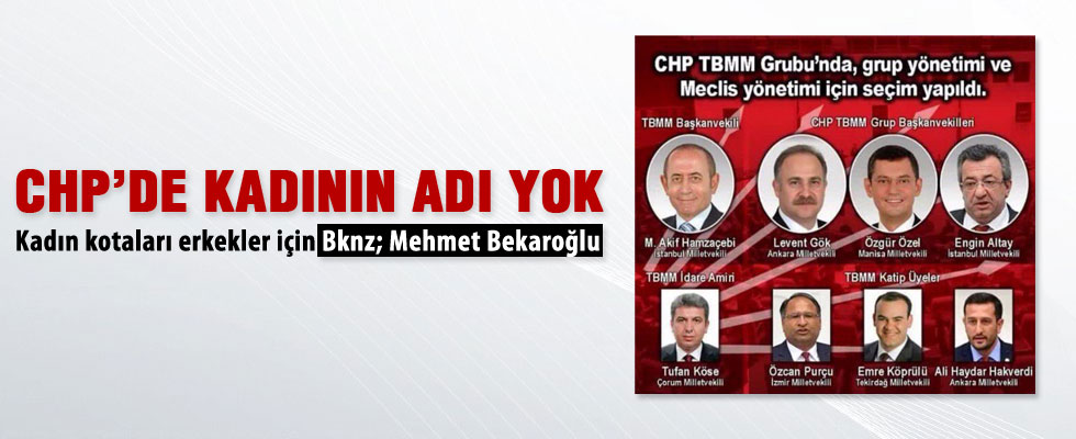 Melda Onur: CHP'de kadının adı yok
