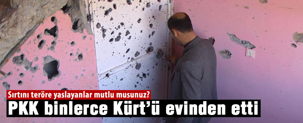 Terör örgütü binlerce aileyi evinden etti