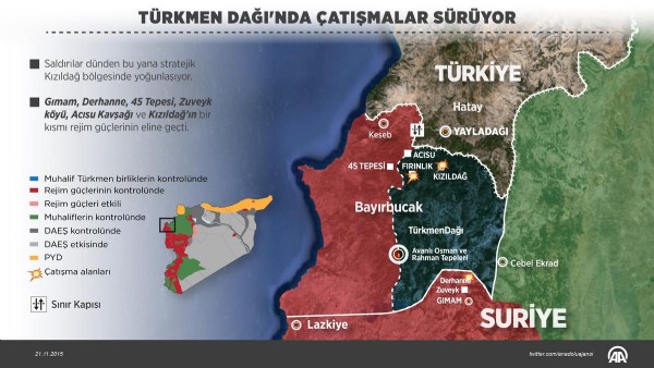 Türkmen Dağı'nda çatışmalar sürüyor