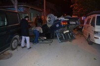 SÜTLÜCE - Kaza Yapan Araca Müzik Eşliğinde İnceleme