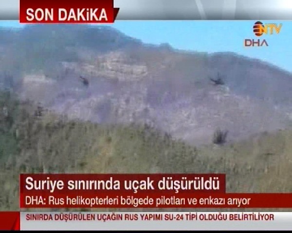 Rus helikopterleri enkazı ve pilotları arıyor