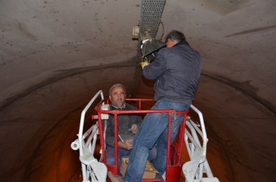 Dimçayı Tüneli Aydınlatıldı