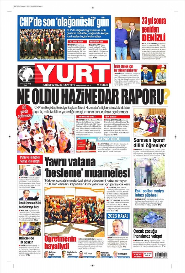 Yurt gazetesinden ikinci Hazinedar bombası