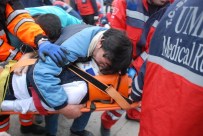 İTFAİYE MERDİVENİ - Hastanede Deprem Tatbikatı Gerçeğini Aratmadı