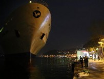 BÜYÜKDERE - Gemi karaya oturdu,  İstanbul faciadan döndü