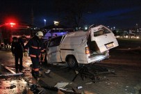 Kontrolden Çıkan Minibüs Takla Attı Açıklaması 4 Yaralı