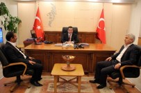 SENDİKA BAŞKANI - Sağlık-Sen Genel Başkanı Memiş Vali Orhan Düzgün'ü Ziyaret Etti