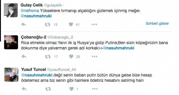 Mahruki: Putin'den ricam bedelini ödetsin