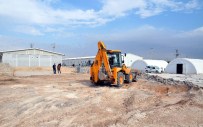 SÜLEYMAN ŞAH - Çadır Kentte Prefabrik Sınıflar Kuruluyor