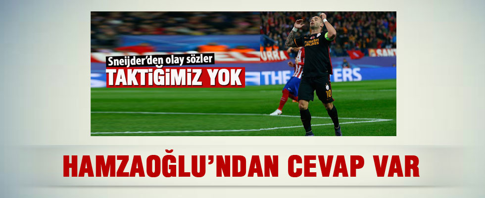 Hamza Hamzaoğlu'ndan Sneijder'e ağır cevap