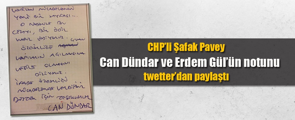 Can Dündar ve Erdem Gül'den mesaj var